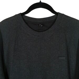 Vivint Mens 3XL Gray Long Sleeve Crew Neck‎ Pullover Top Textured Casual